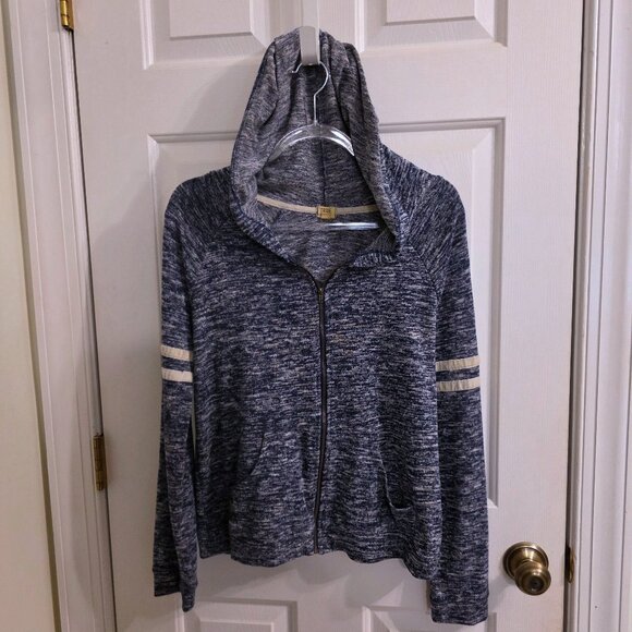 TRUE CRAFT Women’s Medium Zip-Up Hoodie – Blue Heather Knit - Picture 1 of 4